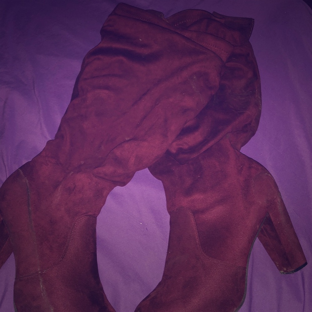 Torrid Burgandy Mid Calf Boots